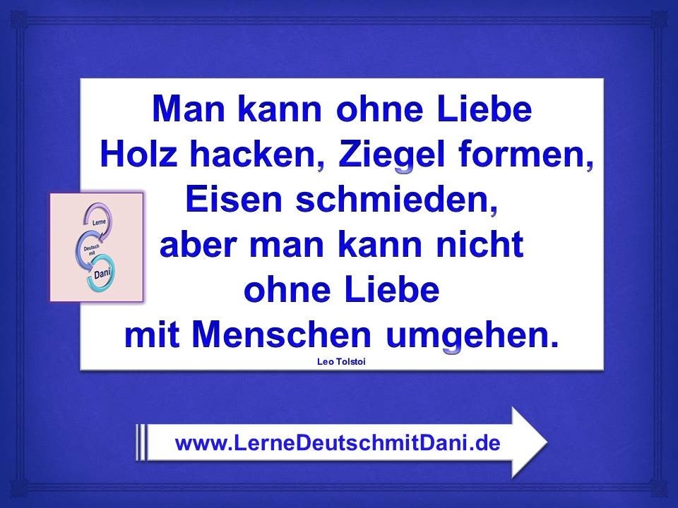 Sprüche Lernmaterial Lerne Deutsch mit Dani